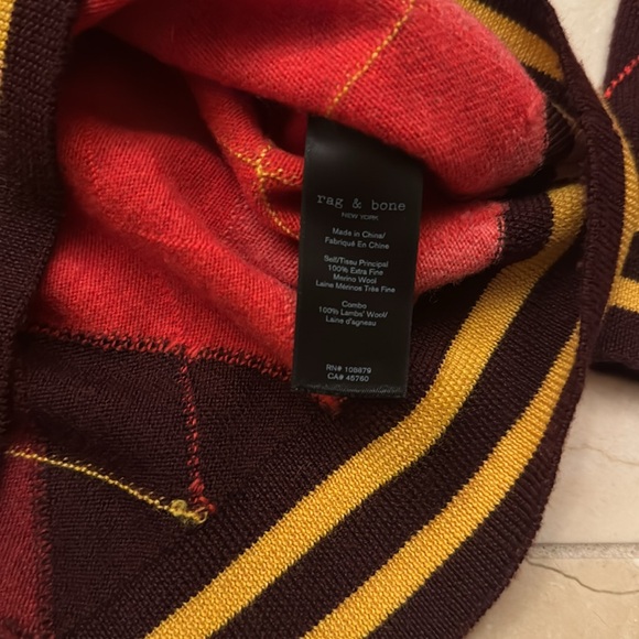 Rag & Bone red argil sweater size small fine wool - Picture 8 of 11